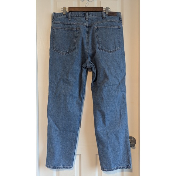 L.L.Bean Men's 38x29 (Peg 38x30) Classic Fit Blue Denim Jeans - Picture 5 of 9